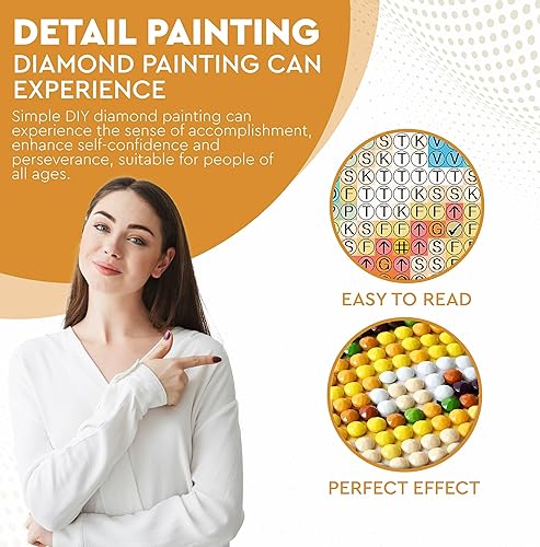 Miniatura 5 de Pintura de diamante de girasol con punta de bolígrafo iluminada  Kits de pintura de diamantes grandes 5D con accesorios para adultos  Pintura de