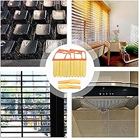 Vista 4 de 4 herramientas venecianas limpiadoras de persianas para ventanas, incluye 2 cepillos para 7 dedos y 2 cepillos limpiadores de persianas, herramienta