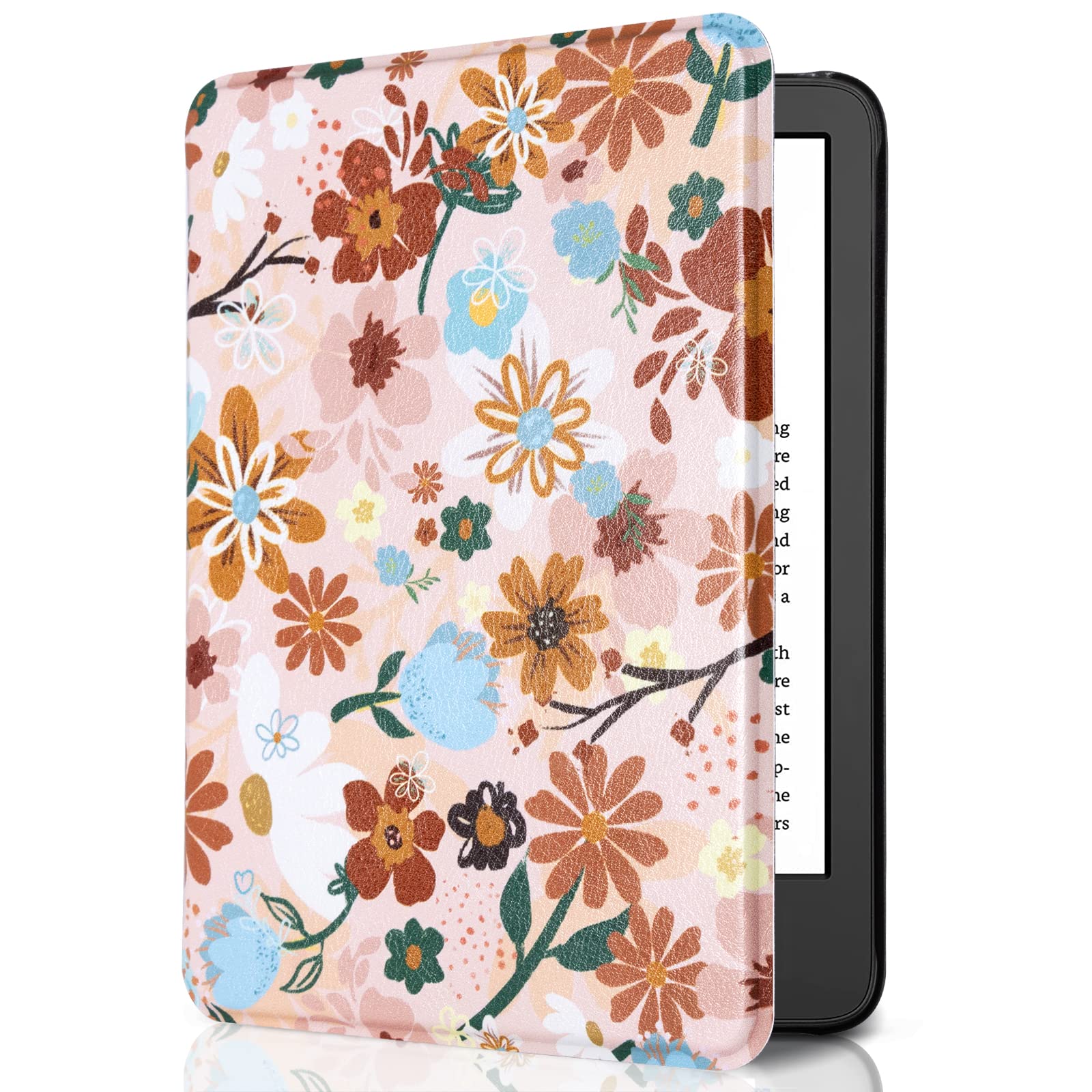 CoBak Case for All New 6 Inch E-Reader 2024 and 2022 (11 Generation) - PU Leather Smart Cover, Auto Sleep and Wake, not Compatible with Kobo Clara.Jasmine