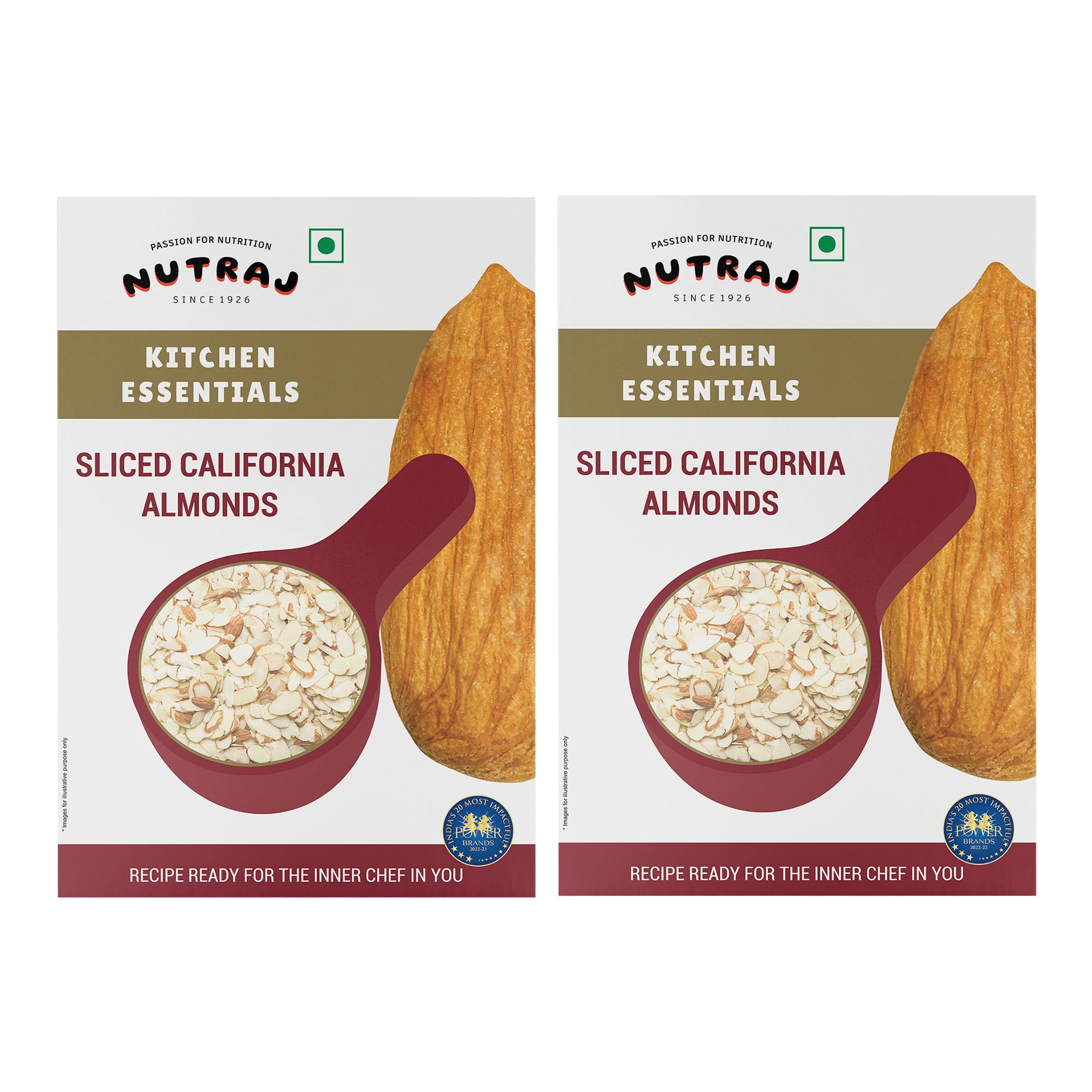 Nutraj Kitchen Essential Premium Almond Slices 400g (2 x 200g) | Sliced Almonds (Badam) | Almond Flakes | Dry fruits | Badam Cutting (Badam Katran) | For Cakes & Sweets| (B08PJWF644) Amazon Price History, Amazon Price Tracker