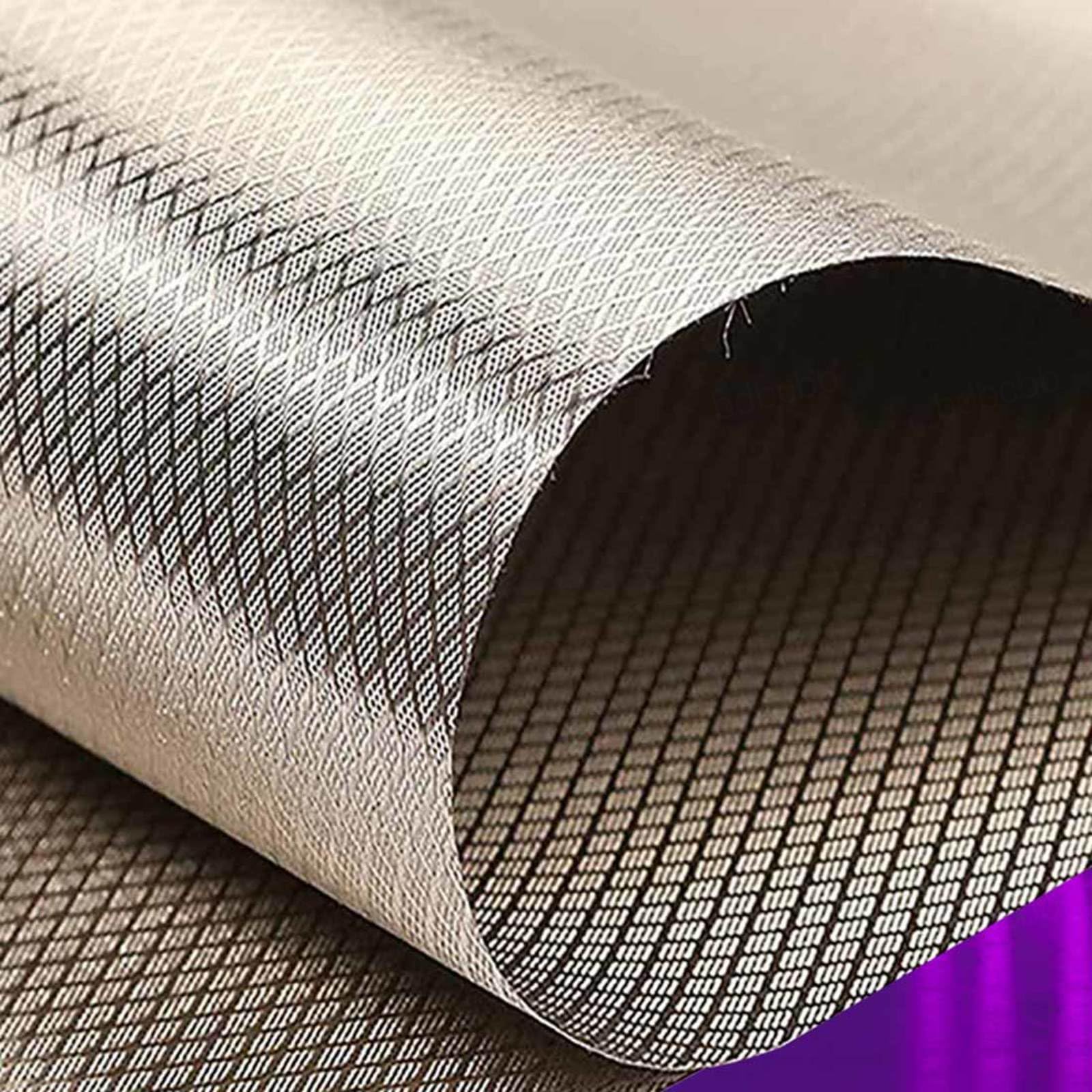 Faraday Fabric EMF Fabric RFID Shielding Fabric Faraday Blanket RF Shielding Fabric EMI Isolation for Conductive Pads, Smart Meters,silver-3x1.1m