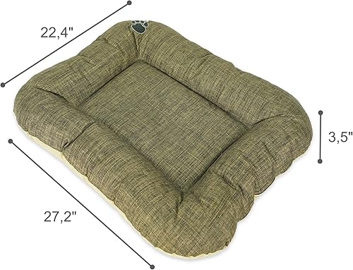 Miniatura 4 de SUSSEXHOME Pets - Almohada impermeable para perros medianos, 33.5 x 26.4 x 3.95 pulgadas, resistente a desgarros, lavable, color morado