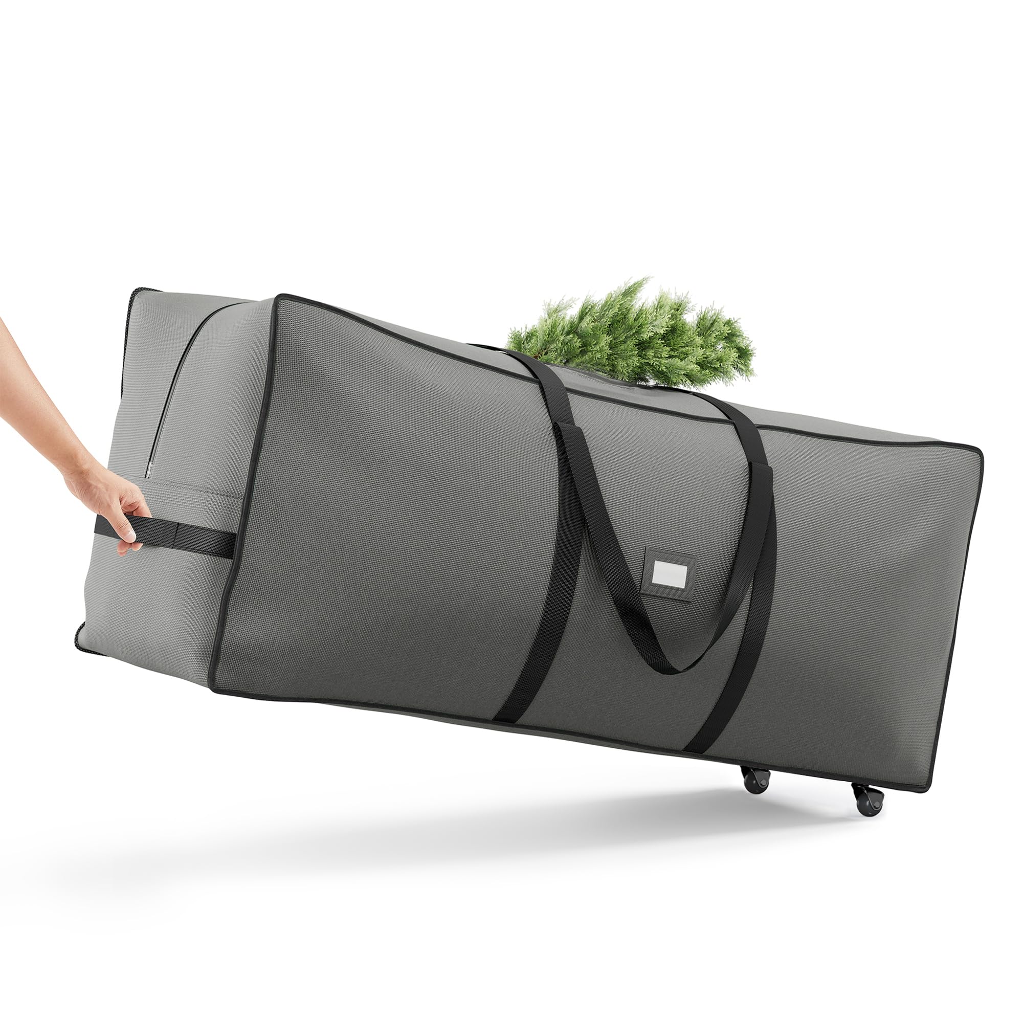 SONGMICS Christmas Tree Storage Bag with 1.6-Inch Wheels