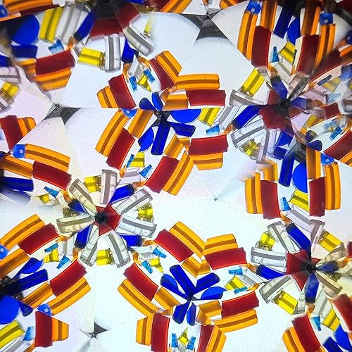 Miniatura 7 de Caleidoscopio de latón hecho a mano con caja de cuero y lente de espejo 3D, aspecto vintage, acabado antiguo, caleidoscopio para niños, amigos,