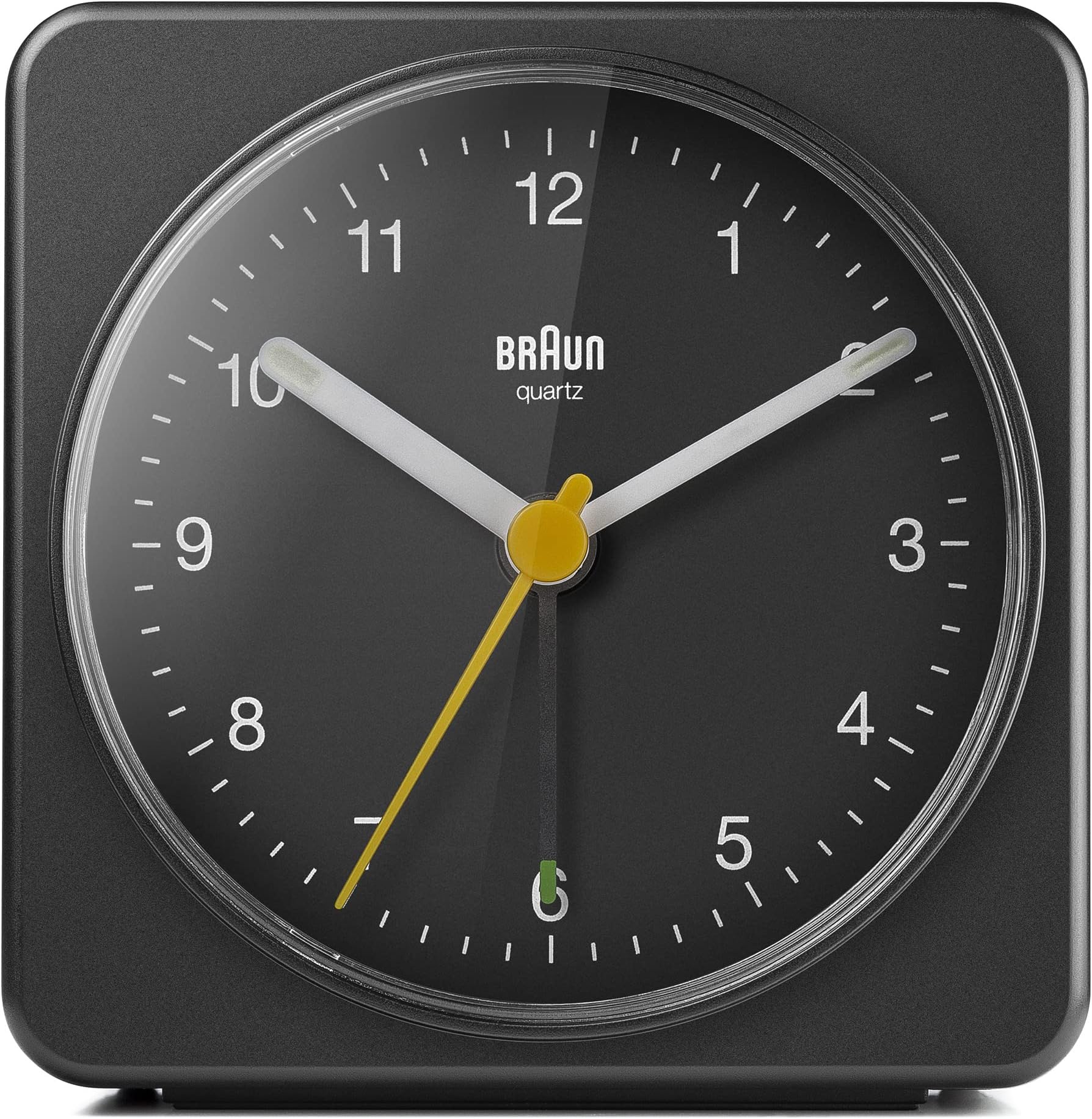 Marathon CL034001BK Mechanical WindUp Alarm Clock Black