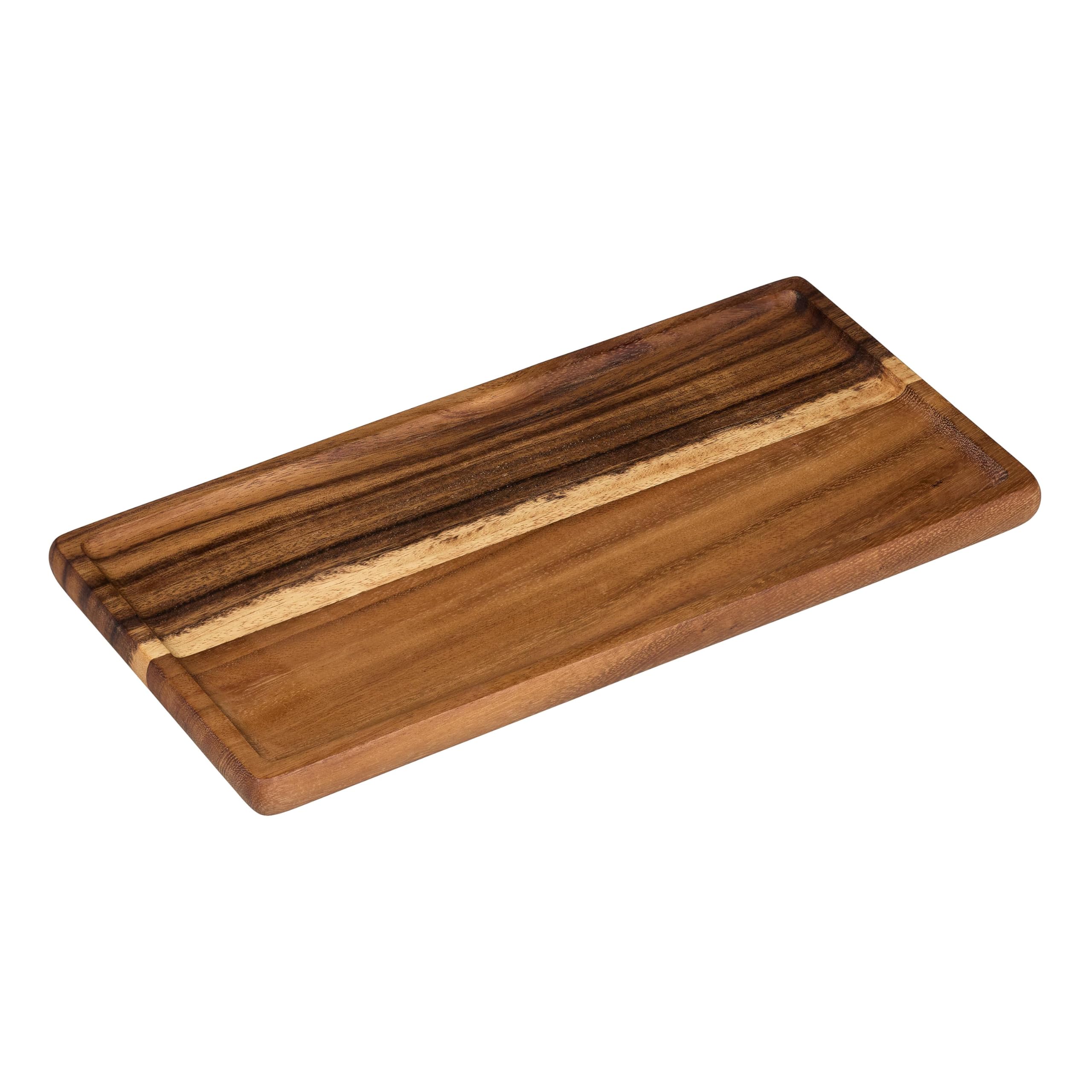 Tala Rectangular Serving Board in Oiled Natural Acacia