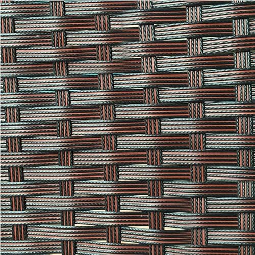 Miniatura 3 de ECYC Ltd Kit de reparación de ratán sintético de 0.315 in de ancho, material tejido de mimbre plano de plástico PE para reparación y fijación de