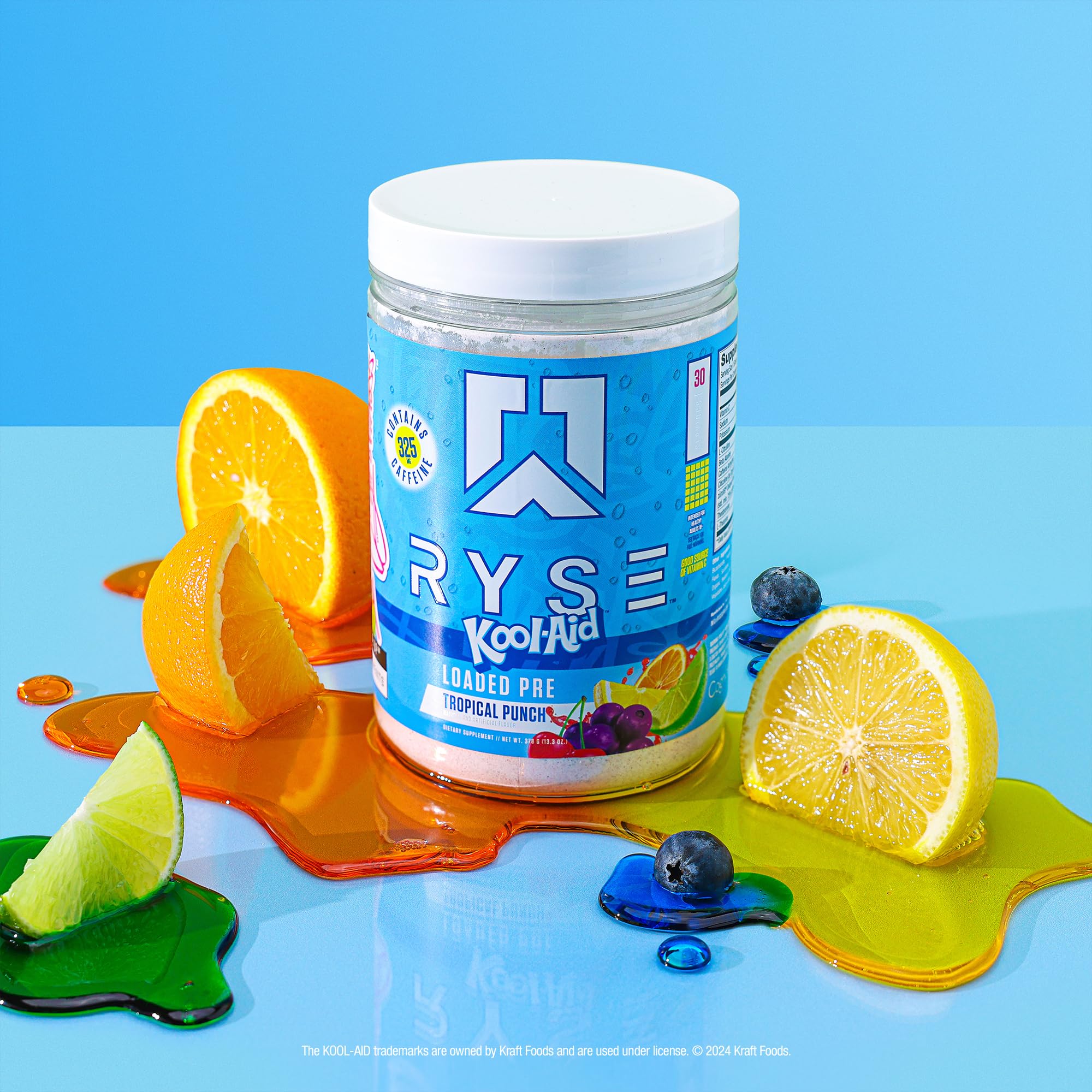 Ryse Loaded Pre Workout Powder - Kool-Aid Tropical Punch - Daily Pre-Workout for Men & Women with 300mg Caffeine, Beta Alanine, and Citrulline for Pump, Focus, and Energy - 30 Servings — Amazon image 5