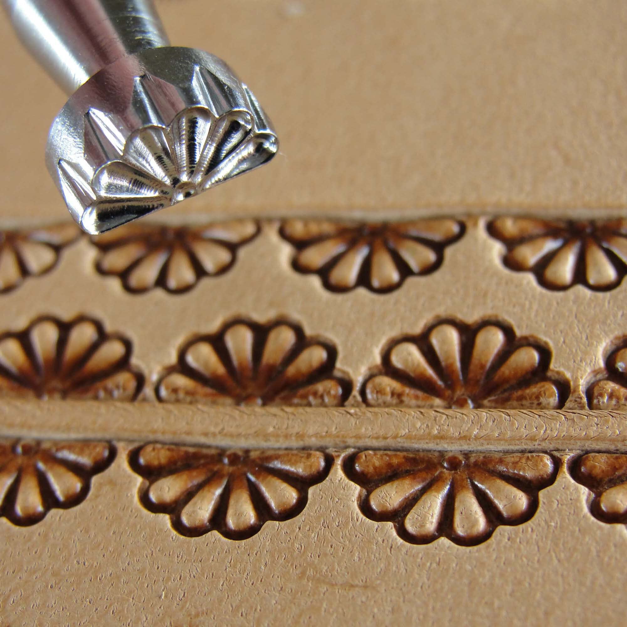 Geometrics Diamond Lined Leather Stamp Tool - Stainless Steel Stamping Tool For Leather Craft (Single Or Set)