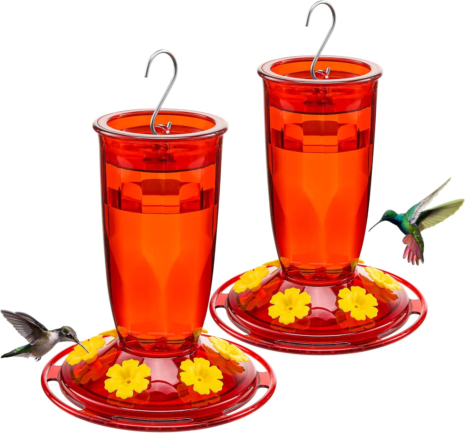 Kingsyard 2 Pack Hummingbird Feeder for Outdoors Hanging