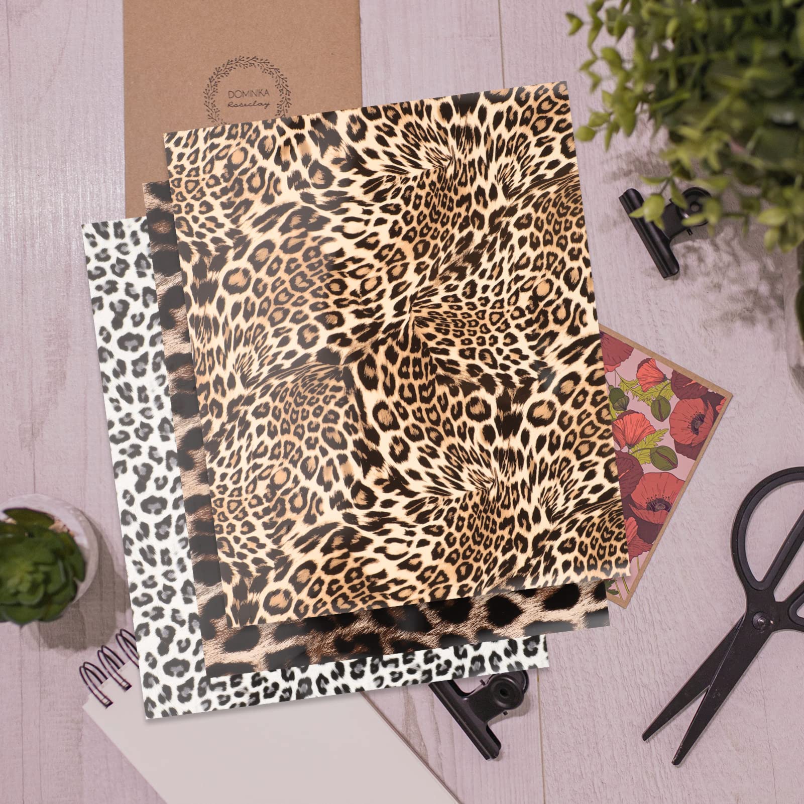 6、アイロンプリントシート ヒョウ柄と足跡 6、アイロンプリントシート ヒョウ柄と足跡 6、アイロンプリントシート