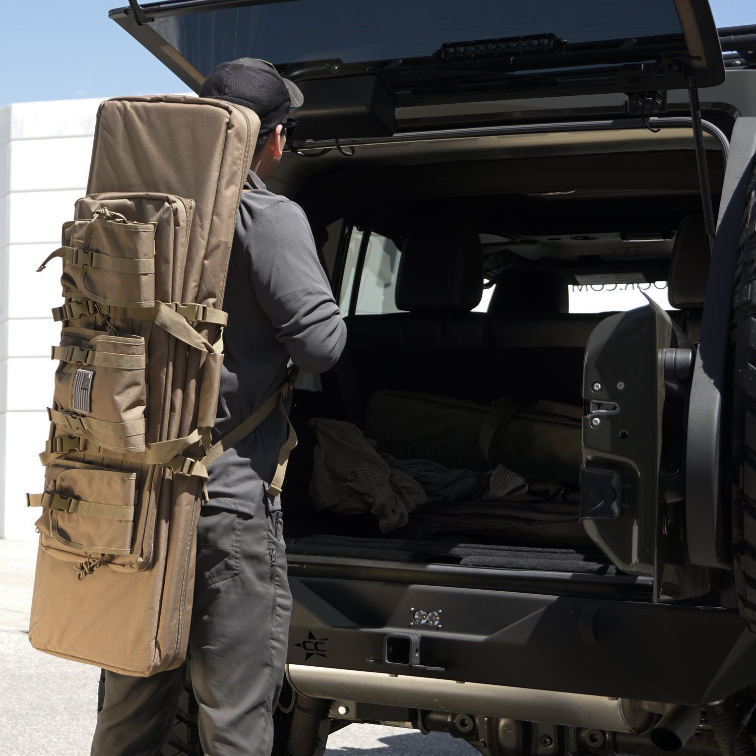 Condor 151-498 Double Rifle Case, Coyote Brown, 36