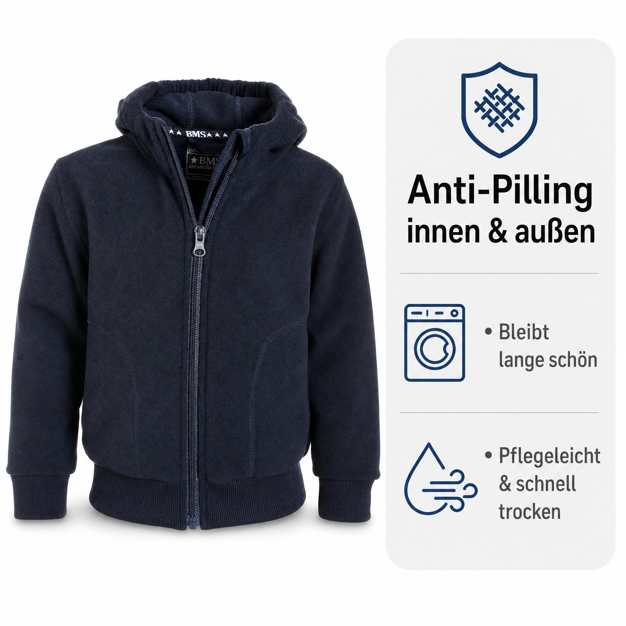 KIDS forro polar COLLEGE chaqueta Antártico azul marine Talla:116