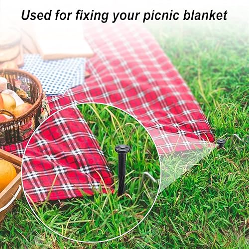 Miniatura 3 de 260 piezas de clavos de anclaje de paisaje de plástico para bordes de 8 pulgadas, picos de anclaje de paisaje en espiral de 8 pulgadas, picos de