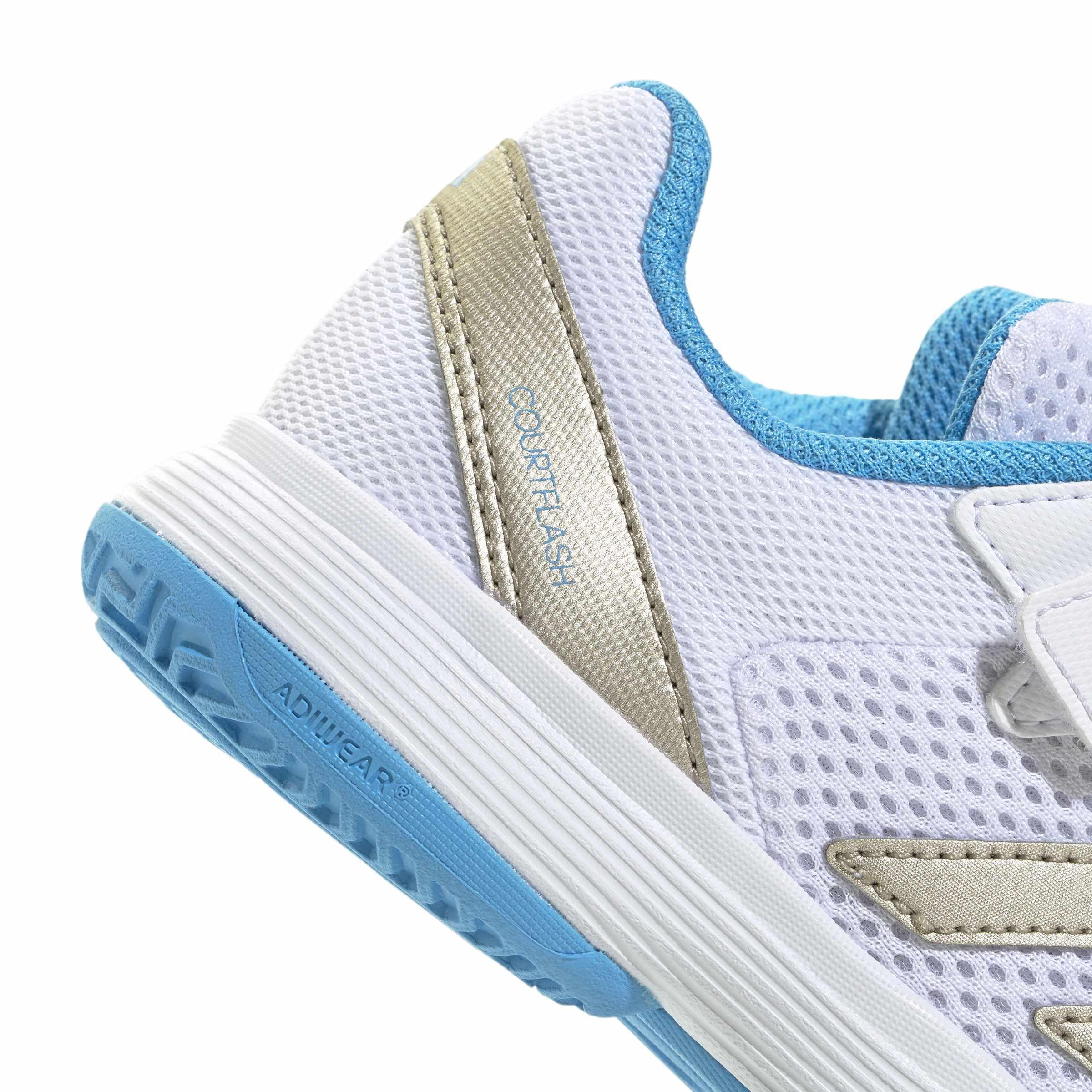 adidas Kids' Chaussure de Tennis à Scratch Courtflash Enfants