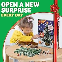 Vista 2 de JOYIN Calendario de Adviento de Navidad 2025, Calendario de Cuenta Regresiva de 24 Días con Árbol de Navidad 24 PIEZAS Adornos para Niños y Niñas