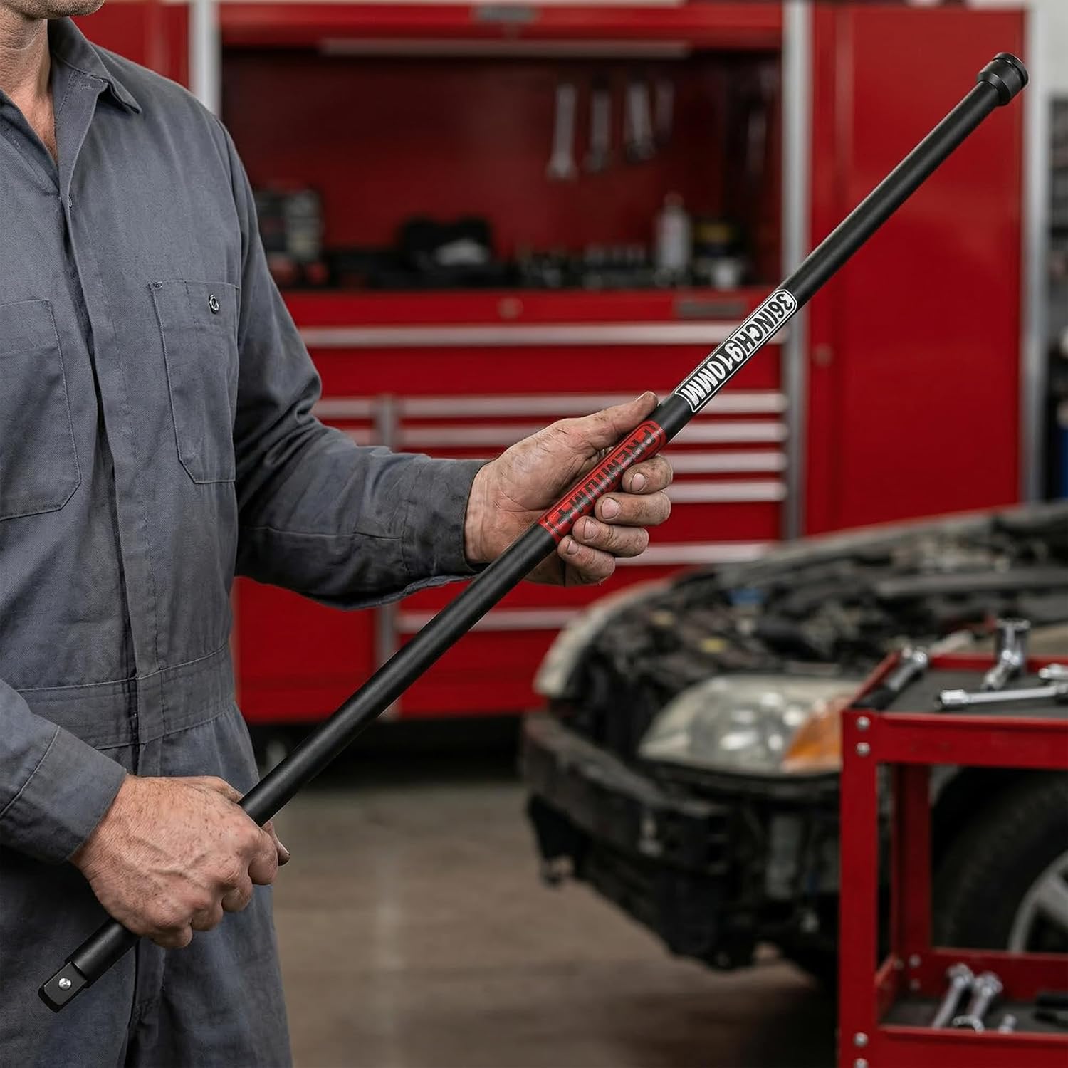 1/2" Drive Impact Extension Bar, 36 Inch Length Socket Extension, CR-V Steel, Narrow and Deep Areas in Automobile Maintenance, Mechanical Assembly or Industrial Operations