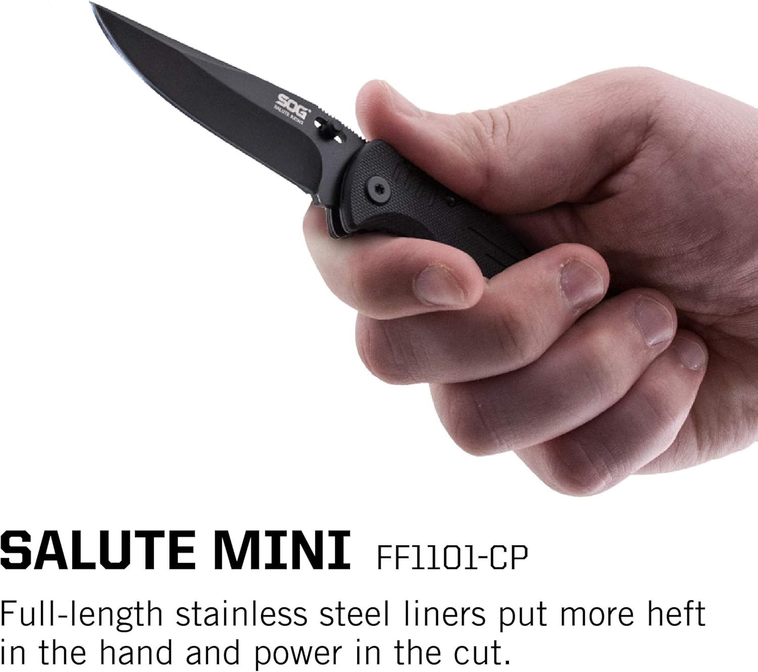 SOG Folding Knife Pocket Knife – Salute Mini Tactical Knife, Hunting Knife, Flipper Knife with 3.1 Inch Clip Point, EDC Knife Pocket Clip (FF1101-CP) : SOG: Everything Else