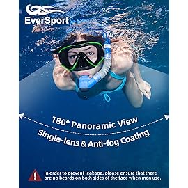 EverSport Adult Swim Goggles with Nose Cover for Women Men Youth Junior, No Leak Anti-Fog Clear Wide View Diving Mask Open Water Pool