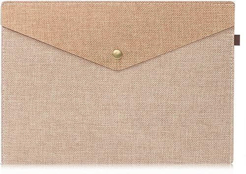 Miniatura 10 de Bolsa de documentos A4A5 de gran capacidad bolsa de documentos de lona simple bolsa de archivos de fieltro maletín carpetas de archivos suministros