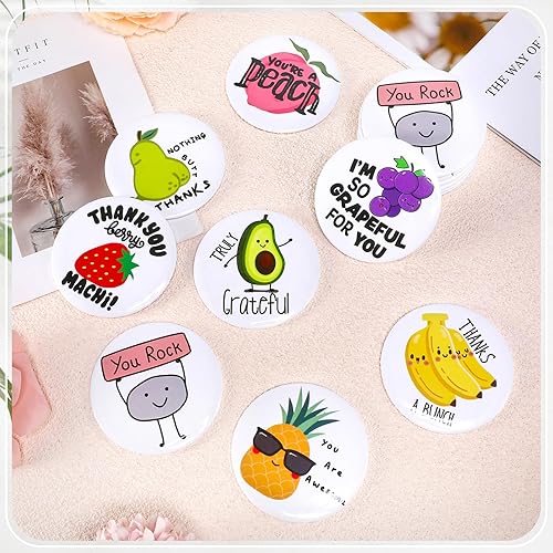 Miniatura 5 de Espejo compacto motivacional a granel, inspirador juego de palabras de frutas, espejo de bolsillo para maquillaje, regalo de agradecimiento, regalo