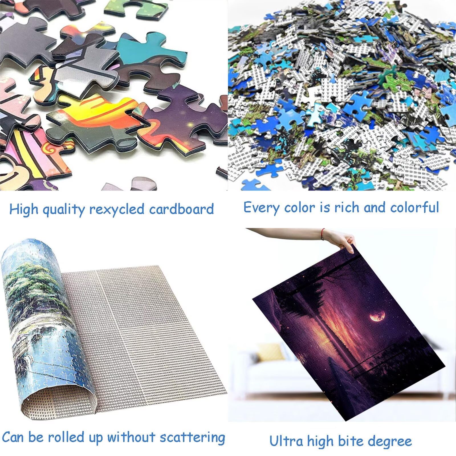 Puzzle 5000 elementów leśnych puzzle dla dorosłych jezioro 156 x 105 cm unikalne rzemiosło klasyczne 3D drewniana układanka do rodzinnych gier biznesowych, układanka do samodzielnego wykonania nawet