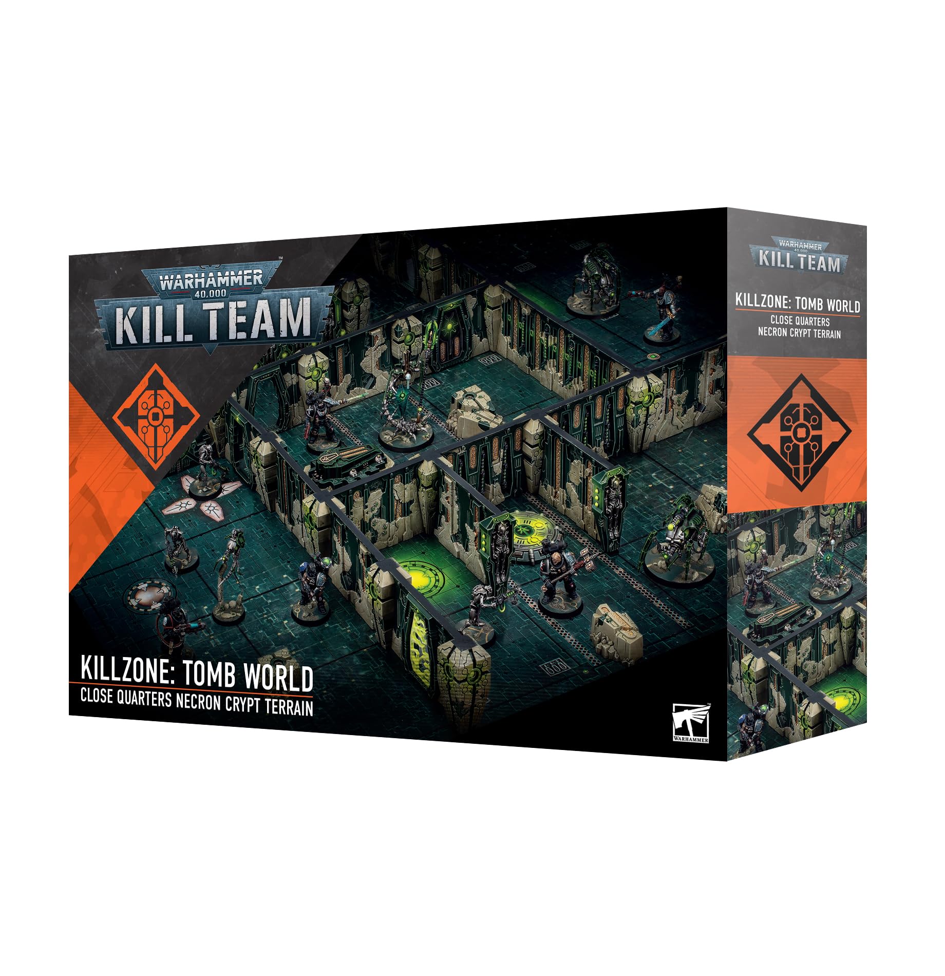 Games Workshop Killzone: Tomb World – Modular Necron Terrain Set for Kill Team with Game Board, 25 Pieces, and Customizable Layout