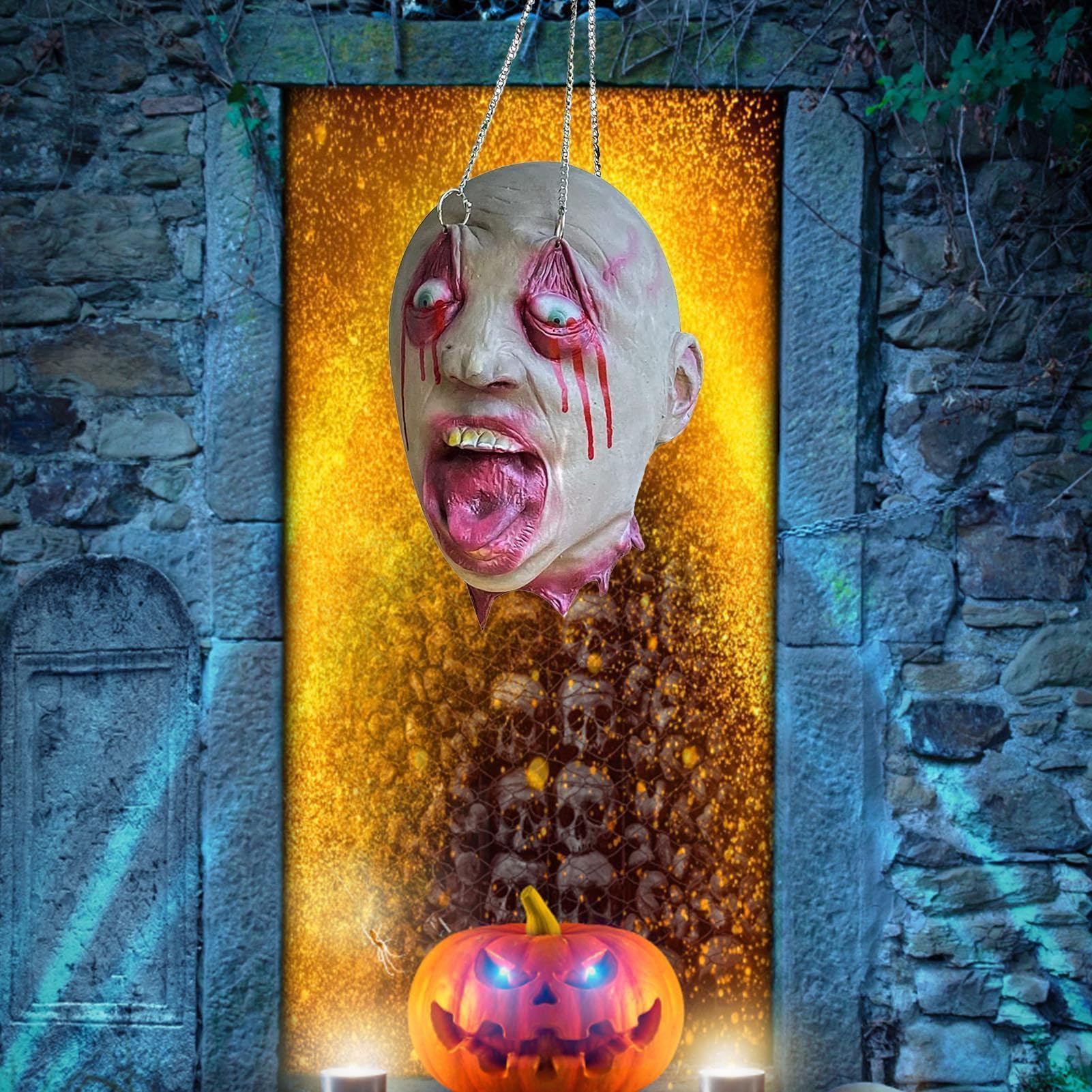 Straszne dekoracje halloweenowe | Realistyczna krwawa dekoracja na tło na imprezę domową, tło, budkę fotograficzną, konfigurację na ścianę Halloween