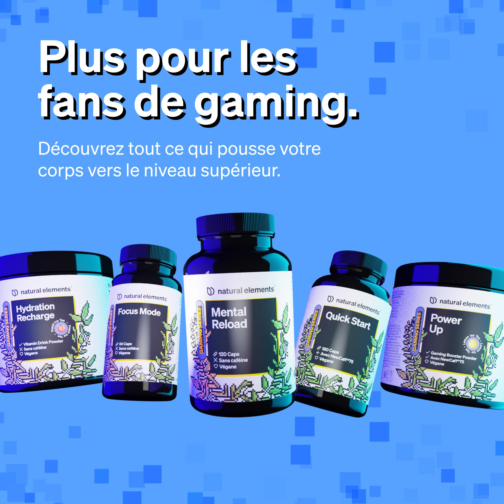 Power Up "Cola" – Booster avec caféine, NewCaff75, vitamines B, vitamine C, L-tyrosine, extrait de ginkgo et de thé vert – 40 boissons – végane, hautement dosé, avec stevia – produit en Allemagne