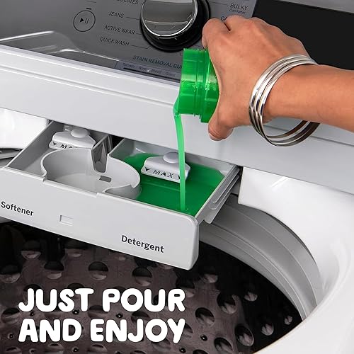 Vista 19 de Gain + Aroma Boost - Detergente líquido para ropa, aroma original, 107 cargas, 154 onzas líquidas, compatible con lavadoras de alta eficiencia