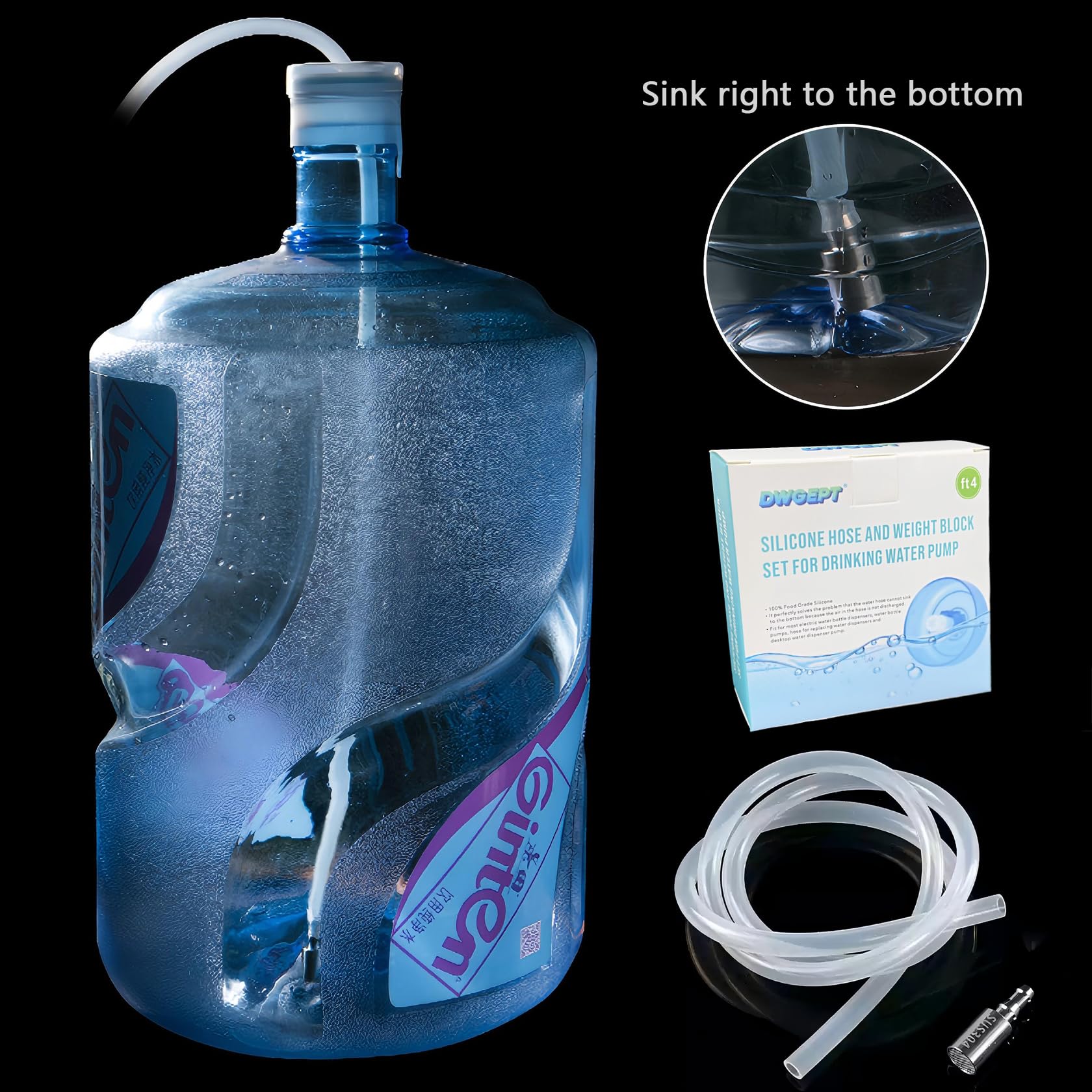 Manguera De Tubo De Silicona De Repuesto Para Bomba De Botella De Agua