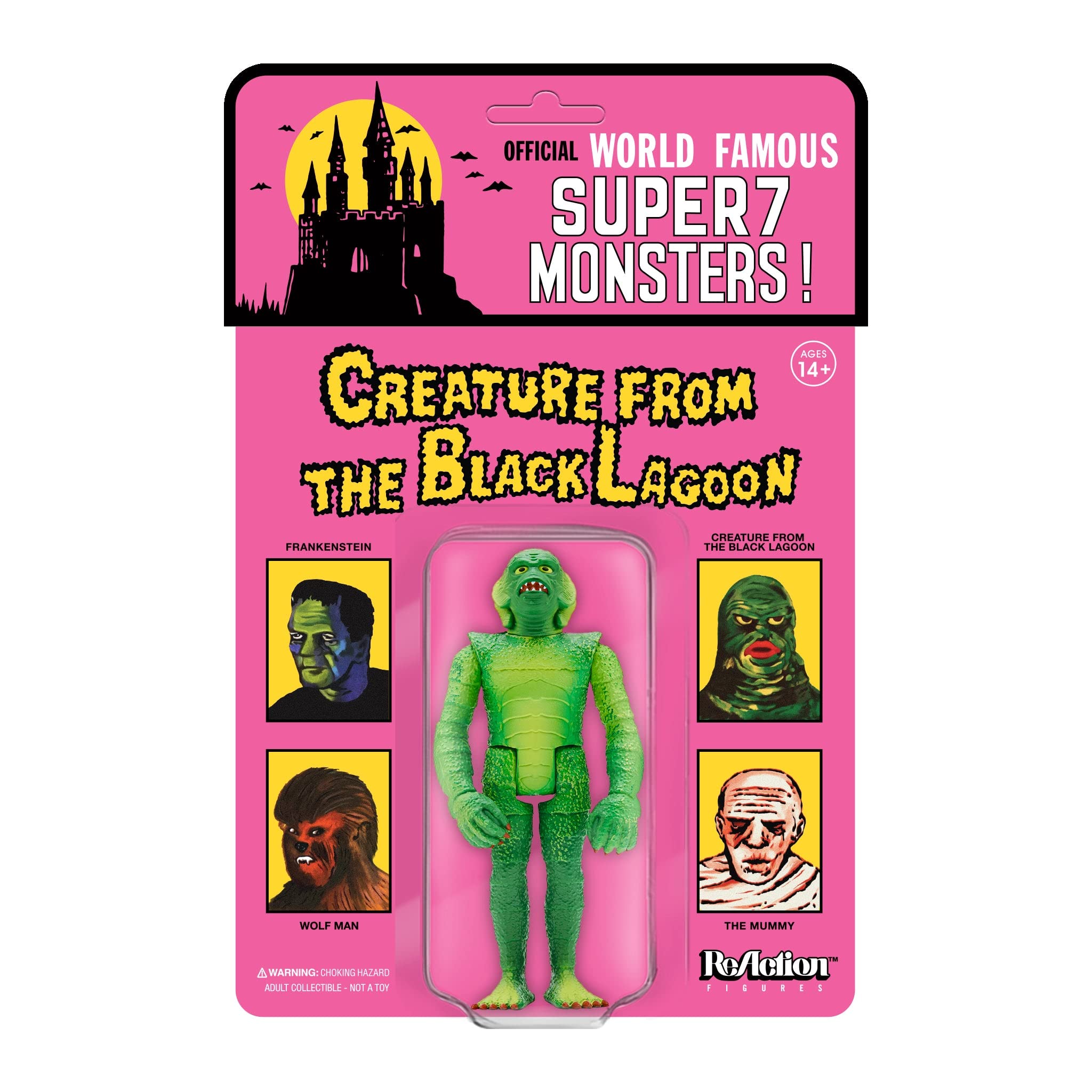 Super7 Universal Monsters Super Creature (Wide Sculpt on Card) - 3.75 in Scale Reaction Figure