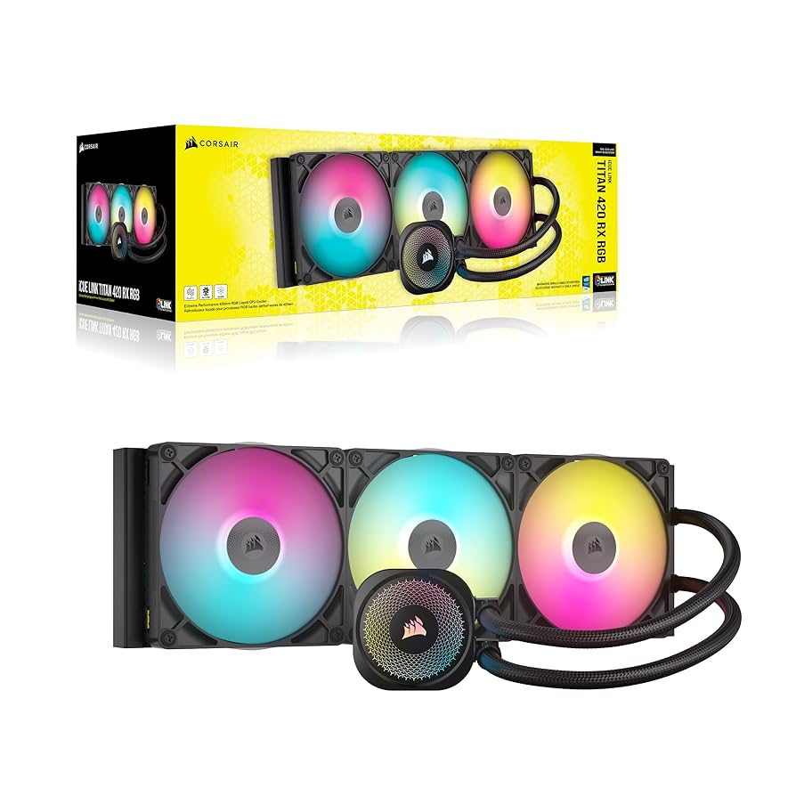 未使用品 CORSAIR iCUE LINK TITAN 360 RX RGB Amazon.com: Corsair iCUE Link Titan 420 RX RGB Liquid CPU