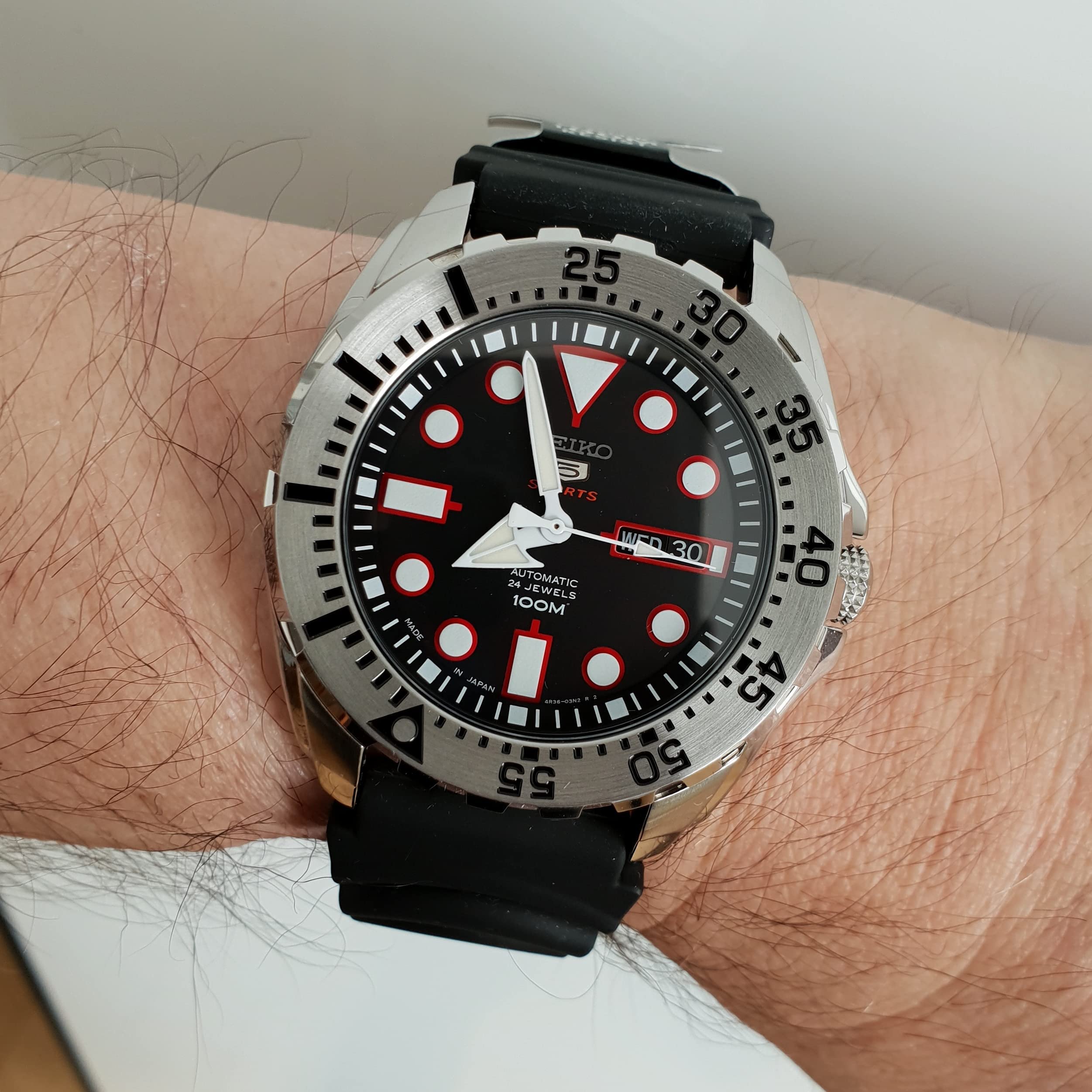 Black Dial Seiko Srp601j1 Promo] Jam Tangan Pria Seiko SRP601J1