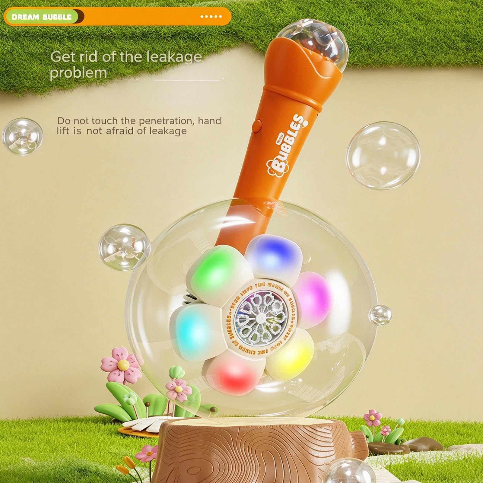 Macchina Bolle Girasole Da Bagno Giocattolo Soffiabolle Automatico | Sparabolle Girasole con Per Bambini, Bambine, Giardino, Compleanno, Bagno, , Spiaggia, Giochi