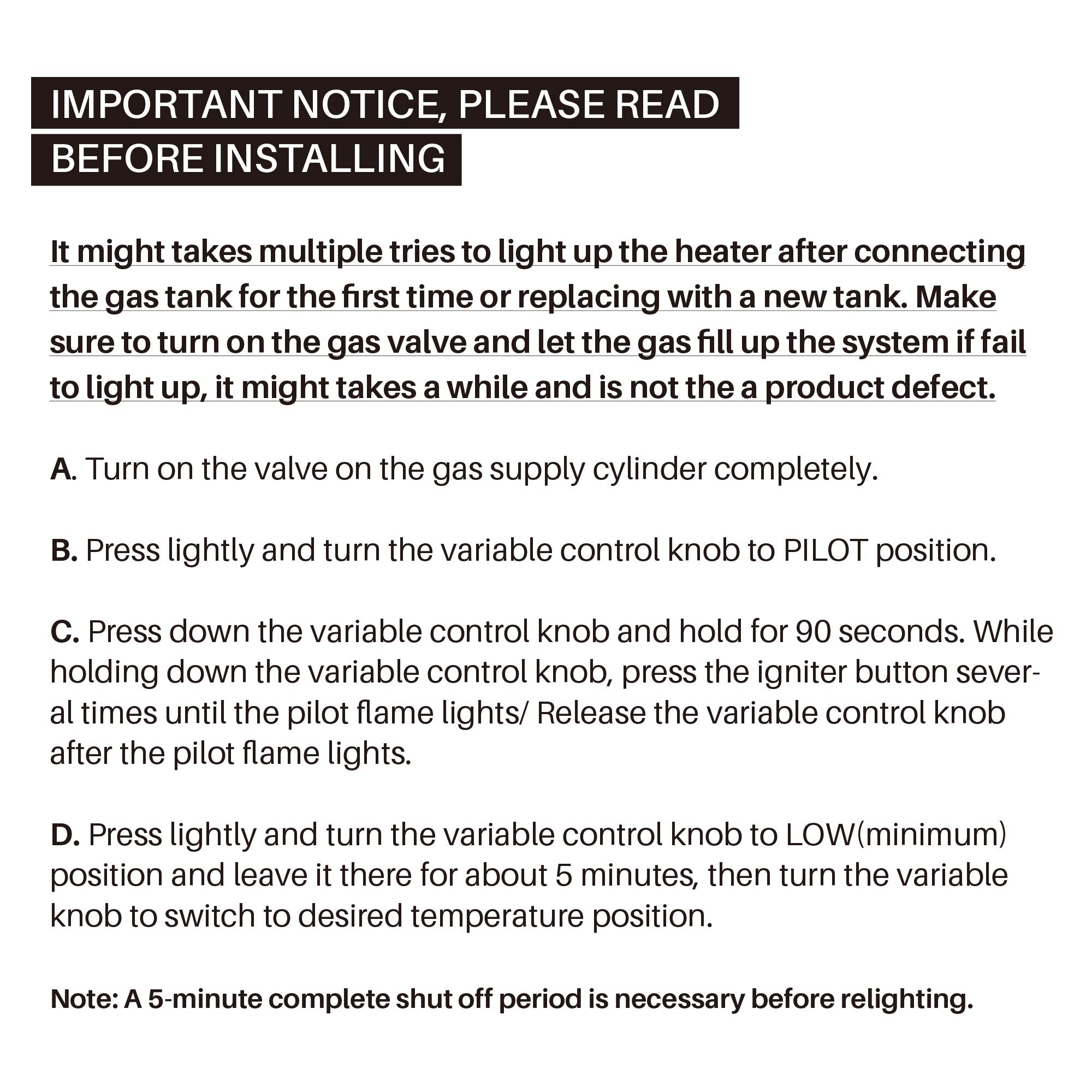 BELLEZE 42,000 BTU Gas Outdoor Pyramid Patio Heater with Tall Dancing