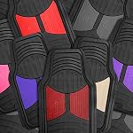 FH Group Automotive Floor Mats - Heavy-Duty Monster Eye Rubber for Cars, Universal Fit Full Set, Climaproof Mats, Trimmable Most Sedan, SUV, Truck Pink