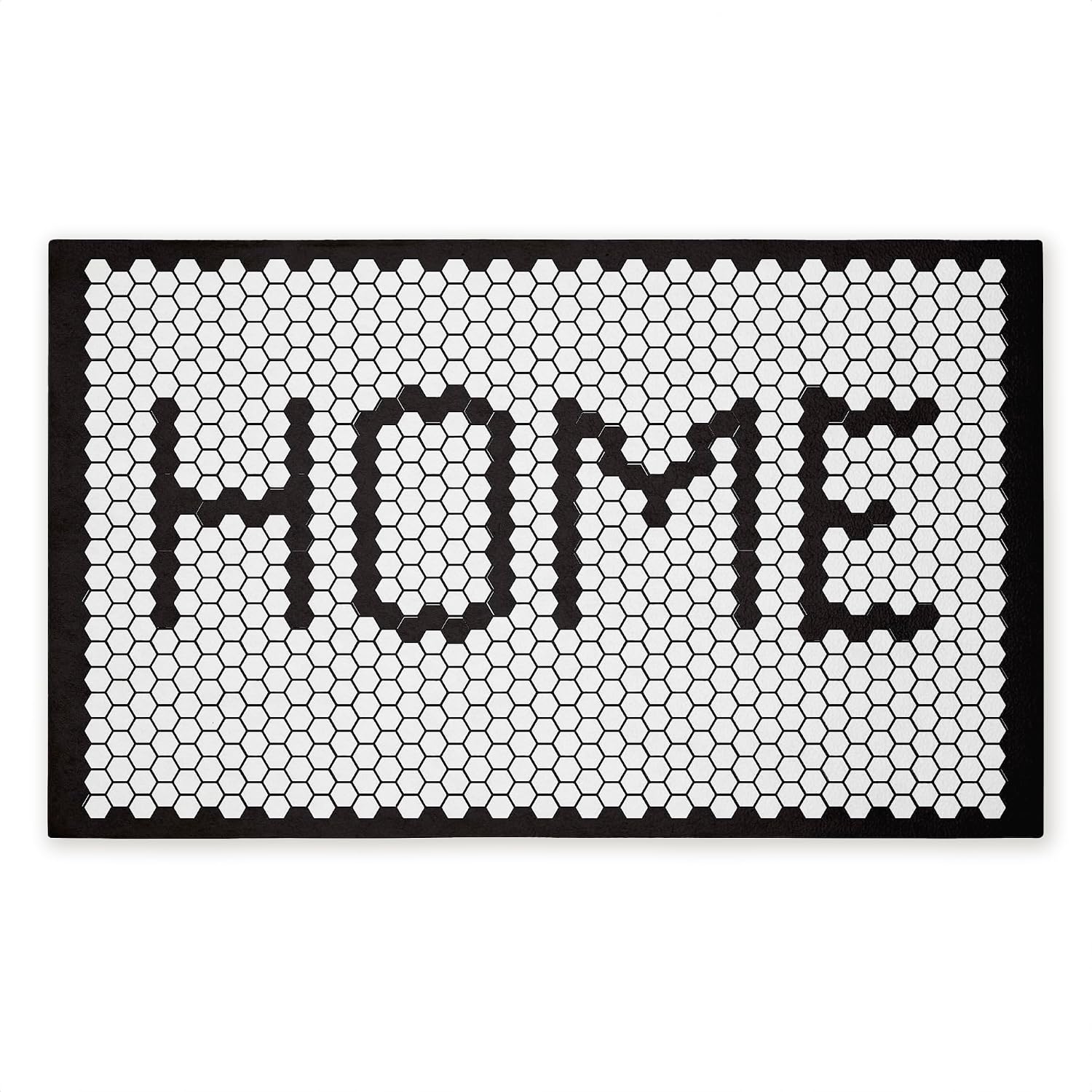 Stupell Industries Home Mosaic Pattern Outdoor Door Mat, Durable Non-Slip Unwoven Mat with Recycled Rubber Backing, Weather-Resistant Geometric Tile Welcome Design by Elizabeth Tyndall, 18"x30"