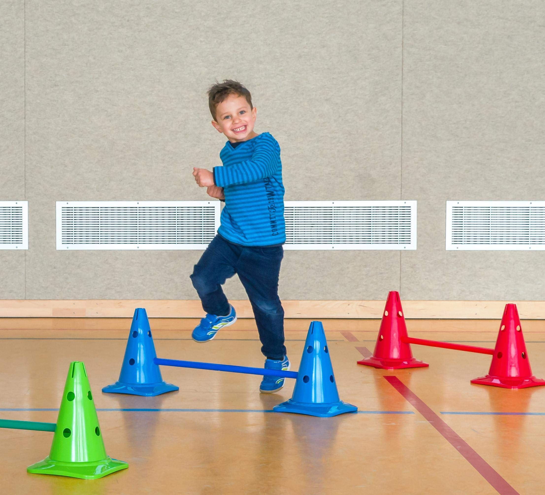 Betzold Gymnastik-Stäbe - Set Turnstangen Turnstäbe Kunststoff Parcours Hindernisse