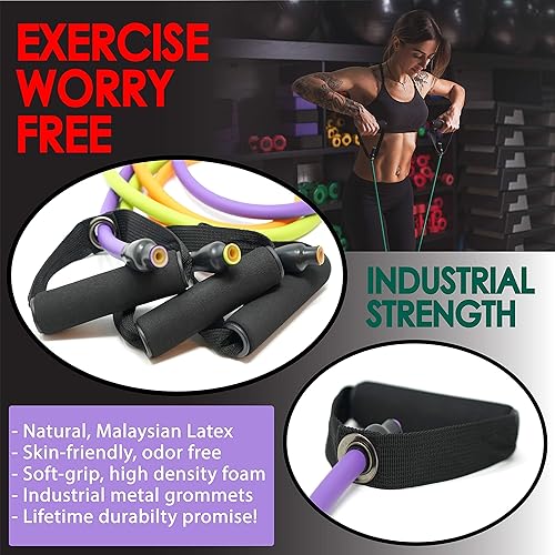 Miniatura 8 de TRIBE Juego de bandas de resistencia + paquete de accesorios premium