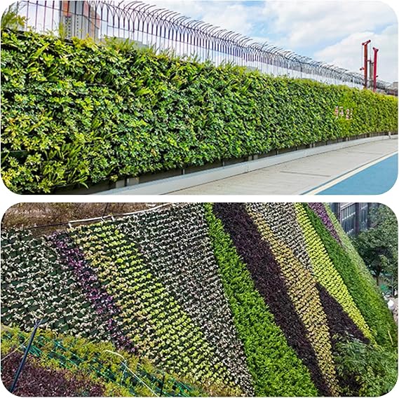 Hanging Vertical Wall Plant, Wall Mounted Plant Bag, Wall Garden, Vertical Garden Plant Wall with 18 Pockets, for Yard, Garden, Balcony, Home Decoration