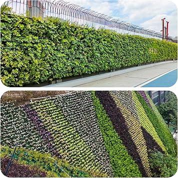 Hanging Vertical Wall Plant, Wall Mounted Plant Bag, Wall Garden, Vertical Garden Plant Wall with 18 Pockets, for Yard, Garden, Balcony, Home Decoration
