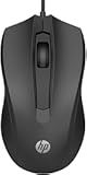 Wired Mouse 100 - Precise Optical Sensor with 1600 DPI - Easy USB Connection - Ambidextrous Design - 3 Button Control & Built-in Scrolling - Multi-OS Compatible (6VY96AA#ABL)
