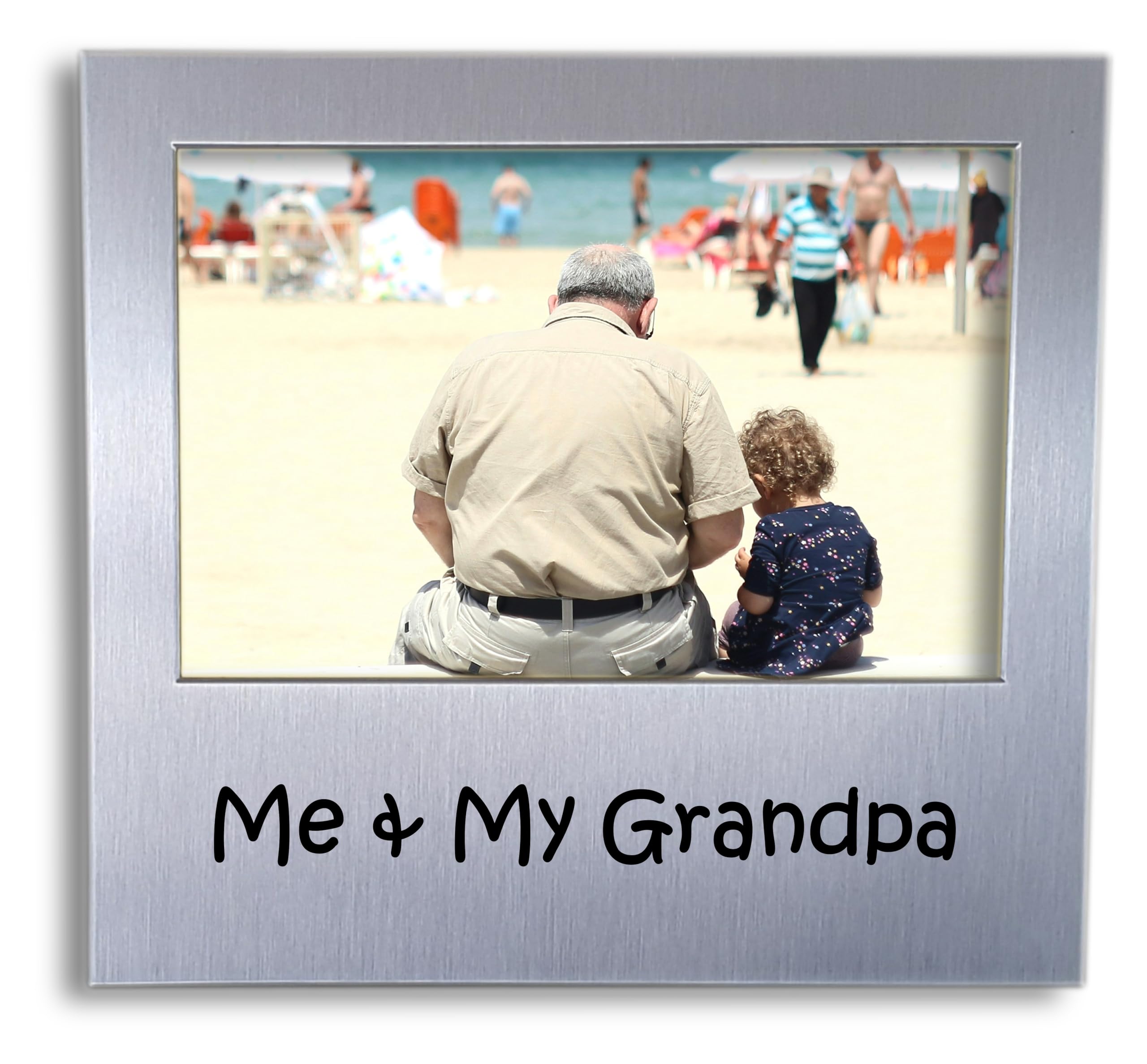 Me and My Grandpa Photo Frame - Gift For Grandpa - Grandfather Gift Idea - Birthday Present for Grandad - 5 x 3.5 inch