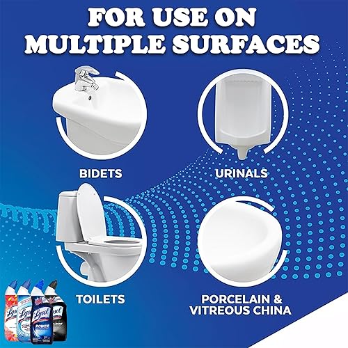 Miniatura 5 de Lysol - Paquete variado de 4 limpiadores de inodoro, limpia y desodoriza, incluye mango e hibisco, lima y óxido, energía y fresco océano con