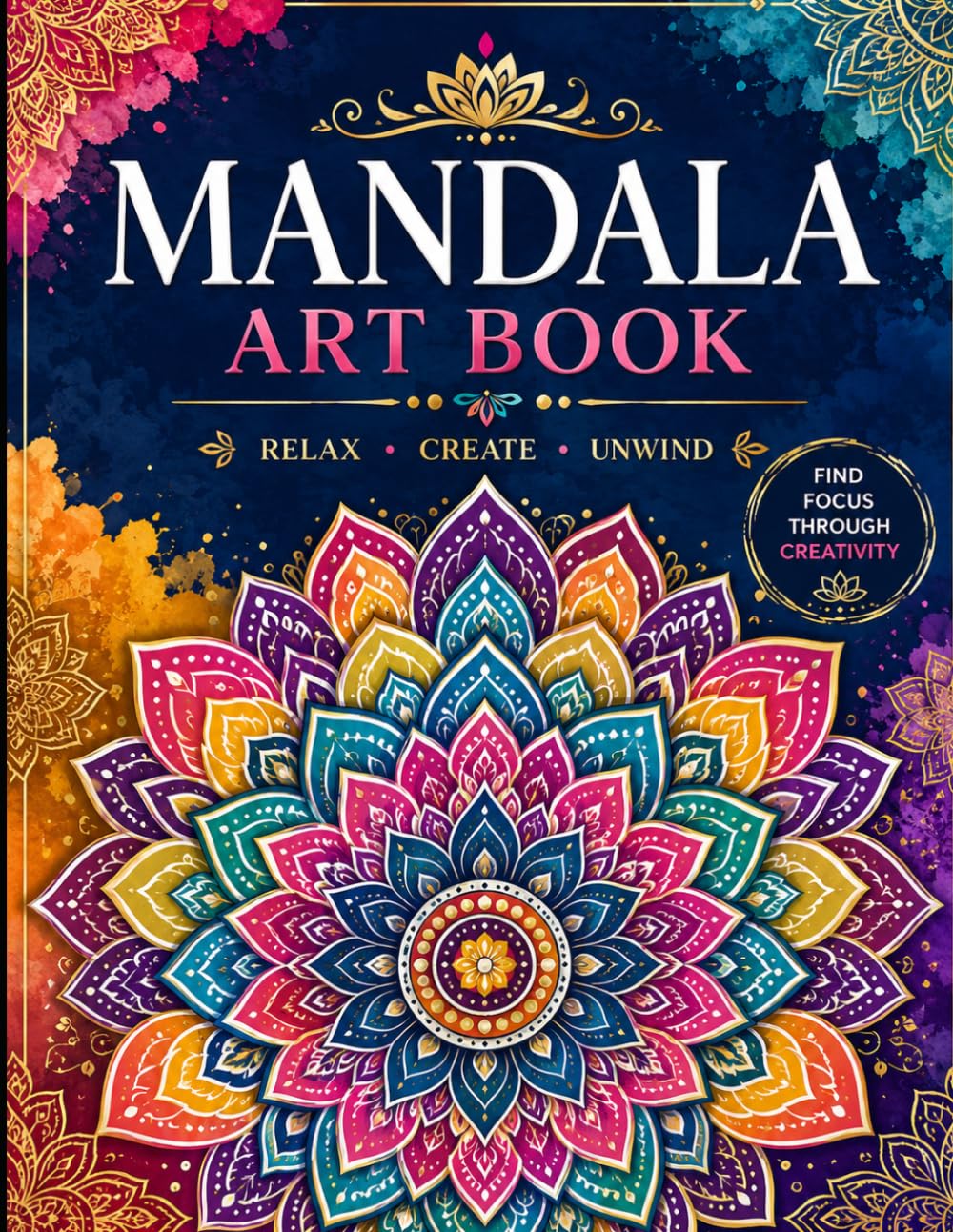 Mandala Coloring Book for Adults: Relaxing Mandala Designs for Stress Relief, Mindfulness, and Creative Expression