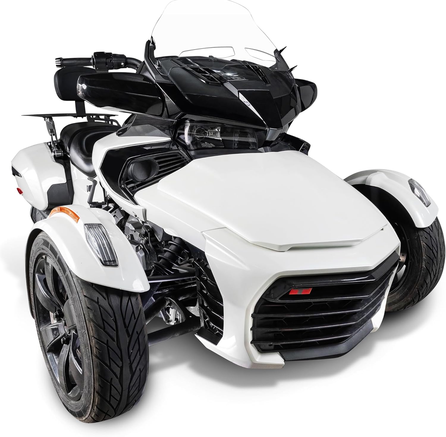 Sway Bar End Links Aluminum and Key Holder Cover with Leather Strap for Can-Am Spyder F3 RT RT-S ST RSi RT Limited