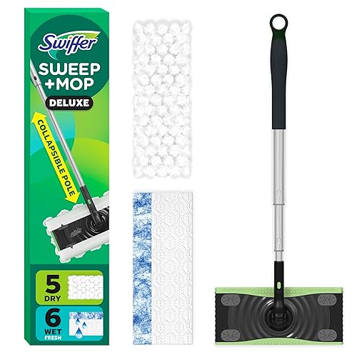 Swiffer Sweep & Mop Deluxe 2-in-1 Multi-Surface Kit for Floor