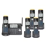 VTech IS8128-51 Super Long Range 5-Handset DECT 6&period;0 Cordless Phone for Home with Answering Machine&comma; 2300 ft Range&comma; Call Blocking&comma; Bluetooth Connect to Cell&comma; Intercom