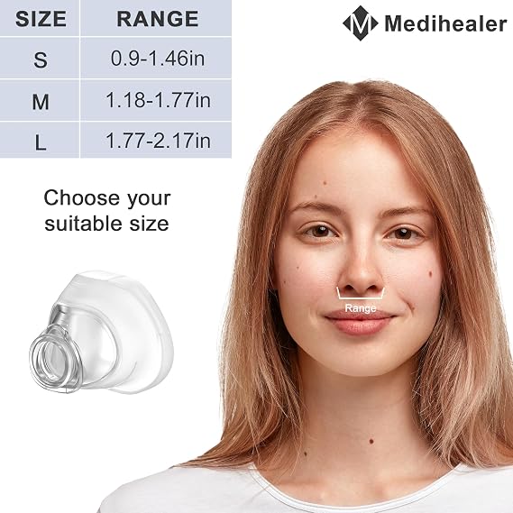 Replacement Frame Set for WISP,Including Cushion(M),Silicone Frame,Head Strap and Clips for Wisp,Not Fit Dreamwisp,Great Value Supplies by Medihealer
